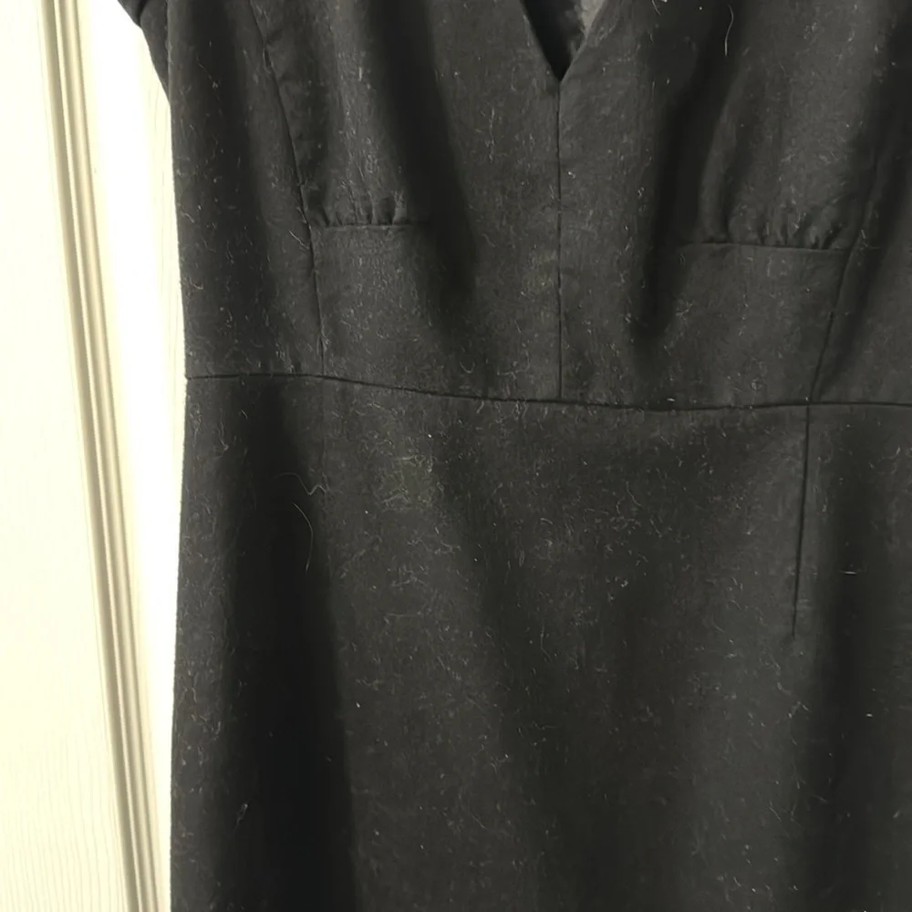 J. Crew Classic Black Midi Dress
